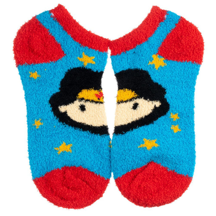 Bioworld Wonder Woman Fuzzy Chenille Ankle Socks