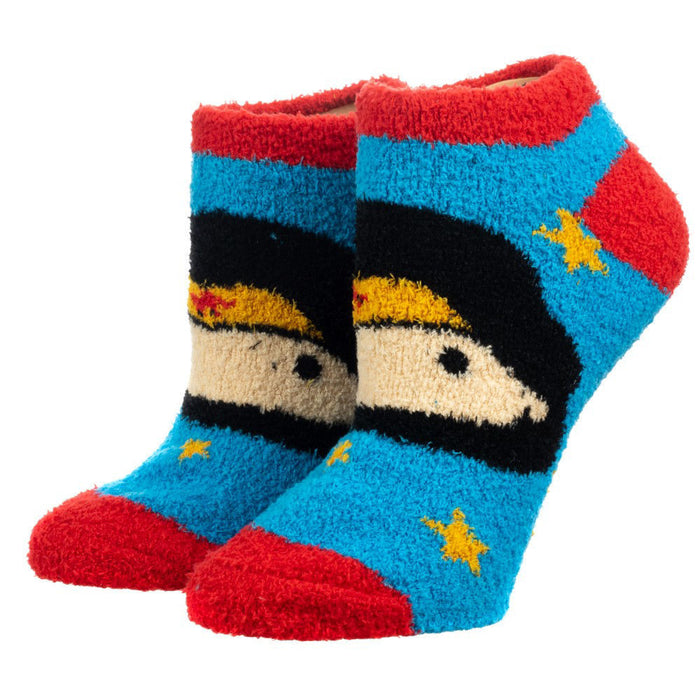 Bioworld Wonder Woman Fuzzy Chenille Ankle Socks