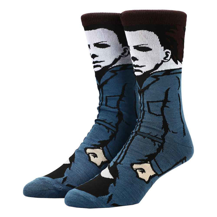 Halloween Michael Myers Animigos 360 Character Mens Crew Socks