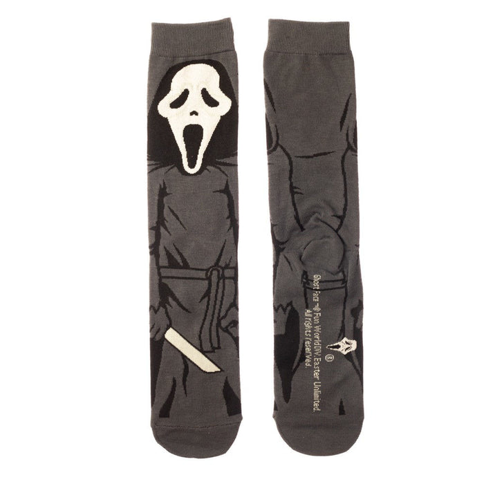 Scream Ghost Face Animigos 360 Character Mens Crew Socks