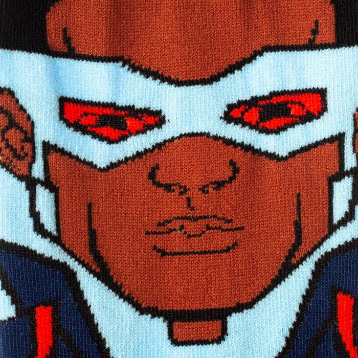 Bioworld Marvel Falcon Animigos 360 Character Mens Crew Socks