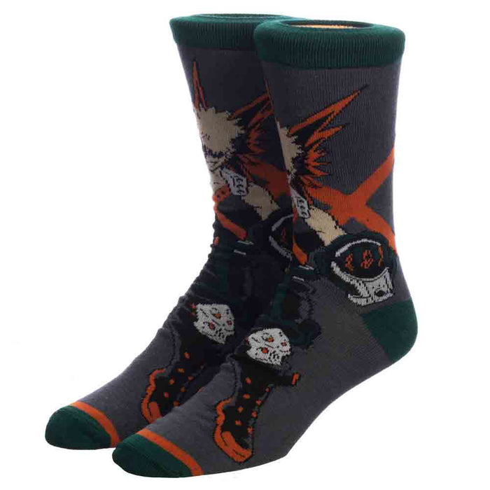 My Hero Academia Mens Crew Socks, 3 Pair  Box Set