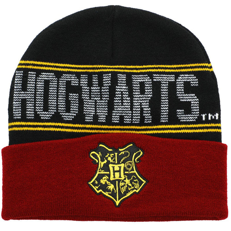 Bioworld Harry Potter Hogwarts Crest Beanie & Scarf, Set of 2 pieces