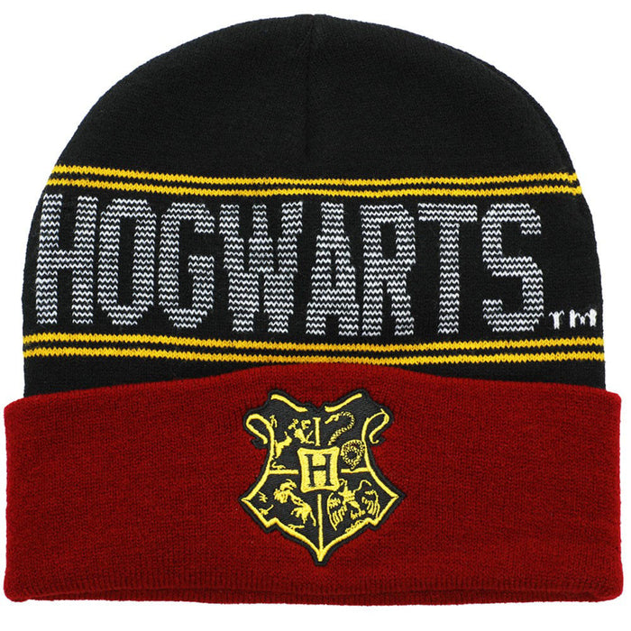 Bioworld Harry Potter Hogwarts Crest Beanie & Scarf, Set of 2 pieces