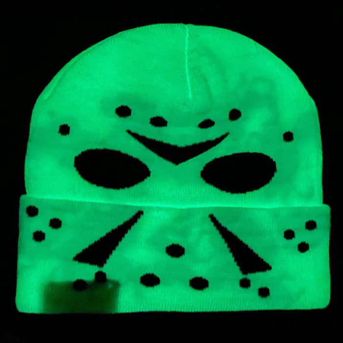 Friday The 13th Jason Glow In The Dark Cuffed Beanie