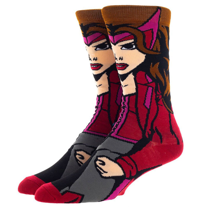 Bioworld Scarlet Witch Animigos 360 Character Mens Crew Socks