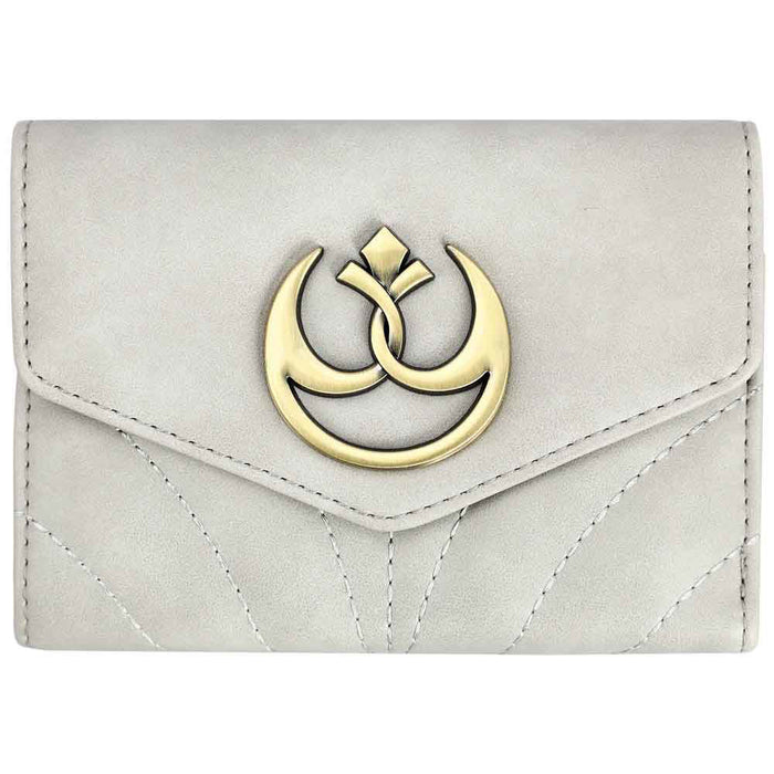 Bioworld Star Wars Princess Leia Rebel Metal Badge Envelope Wallet