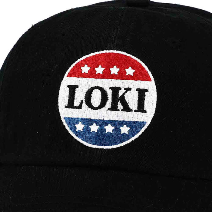 Marvel Loki Red White and Blue Campaign Embroidered Twill Hat