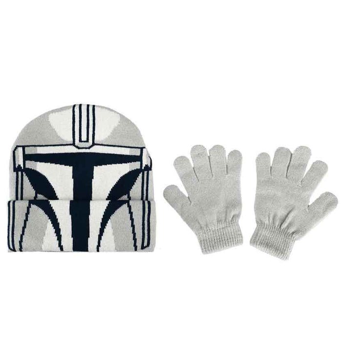 Bioworld Star Wars The Mandalorian Youth Beanie & Gloves, Set of 2 Pieces