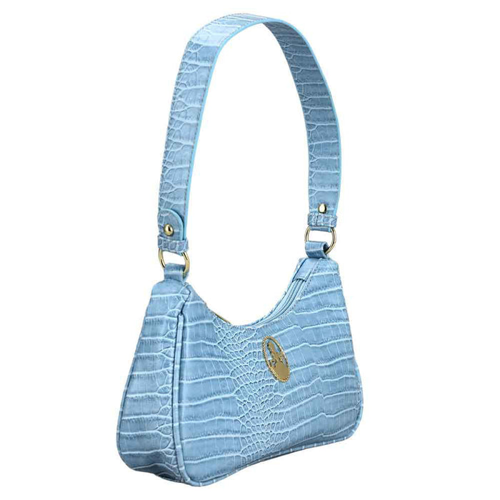 Bioworld Disney Cinderella Metal Badge Croco Handbag