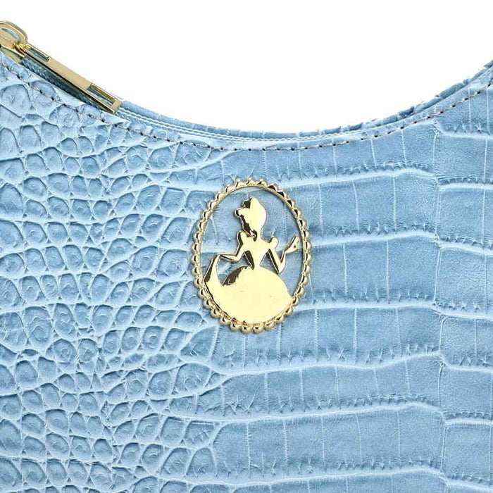 Bioworld Disney Cinderella Metal Badge Croco Handbag