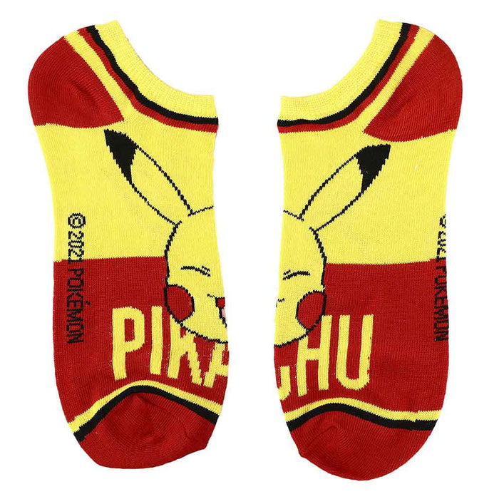 Bioworld Pokemon Character Names Ankle Socks, 6 Pairs