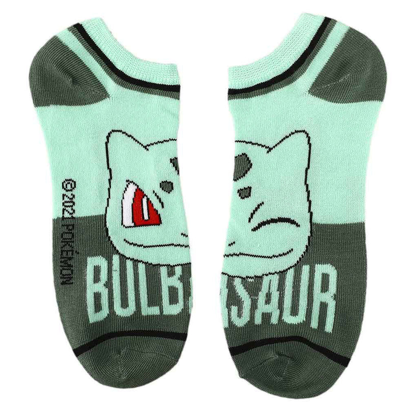 Bioworld Pokemon Character Names Ankle Socks, 6 Pairs