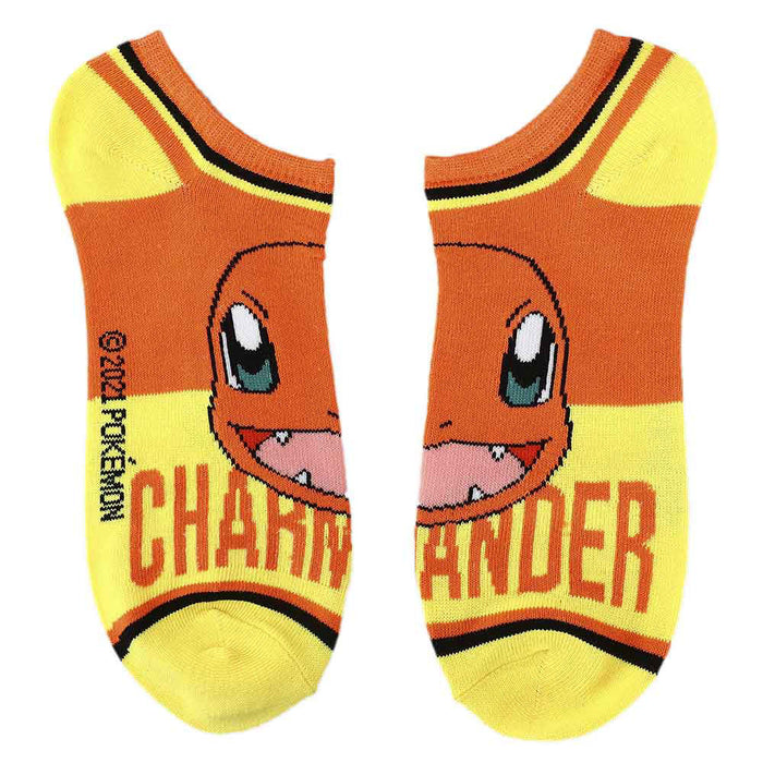 Bioworld Pokemon Character Names Ankle Socks, 6 Pairs