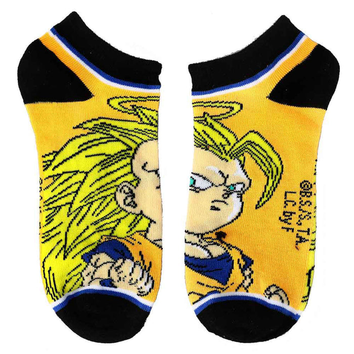 Bioworld Dragon Ball Z Chibi Characters Ankle Socks, 5 Pairs