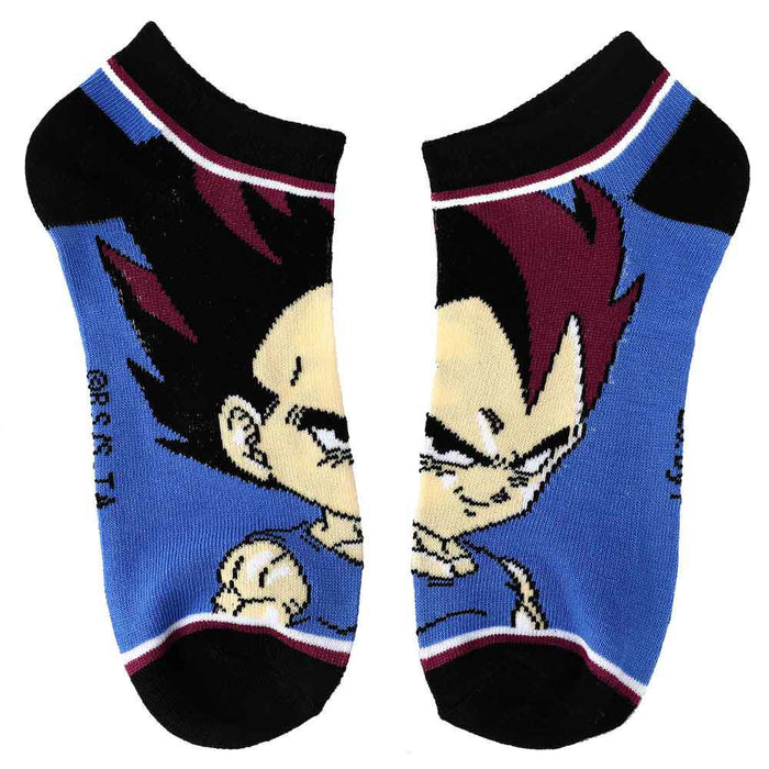 Bioworld Dragon Ball Z Chibi Characters Ankle Socks, 5 Pairs