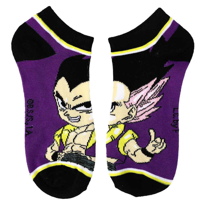 Bioworld Dragon Ball Z Chibi Characters Ankle Socks, 5 Pairs