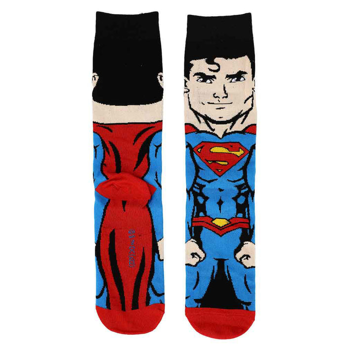 Bioworld DC Comics Justice League Mens Crew Socks, 3 Pairs