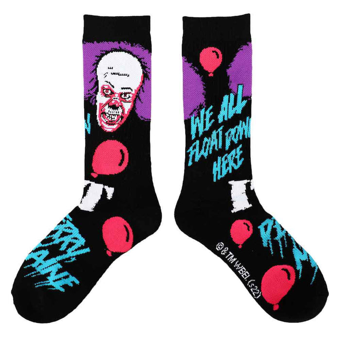 IT Classic Pennywise Black Light Mens Crew Sock