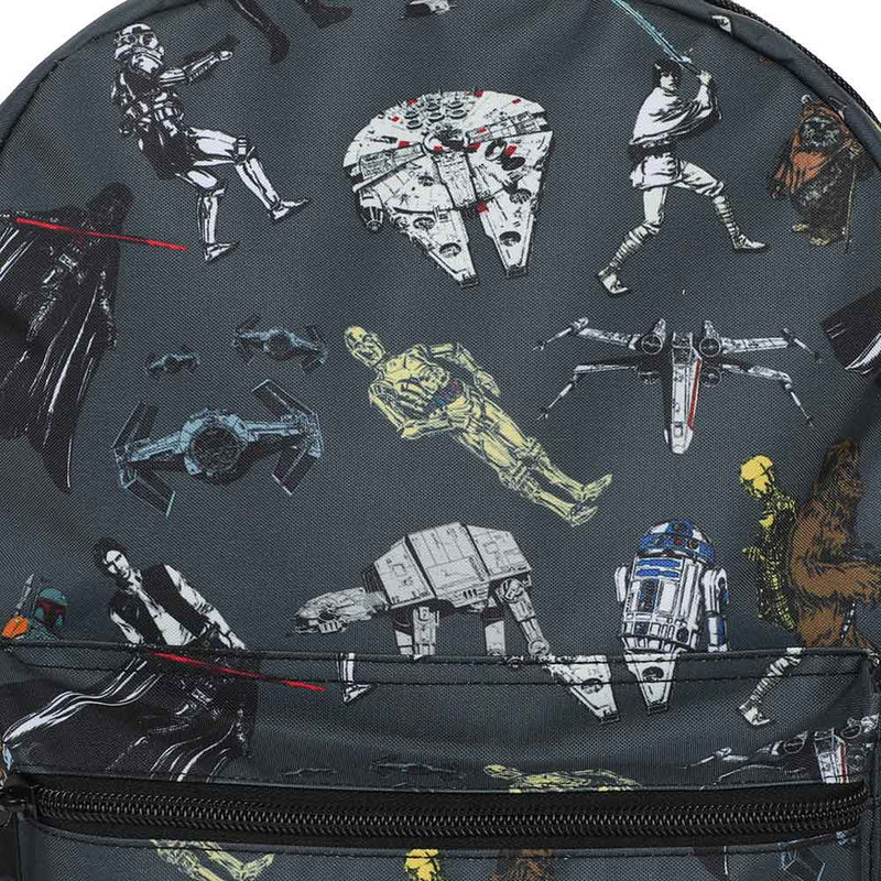 Bioworld Star Wars Multi Character Classic AOP Laptop Backpack