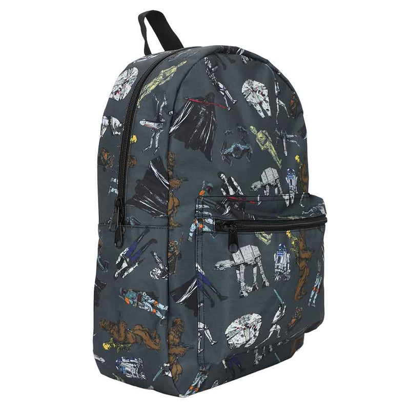 Bioworld Star Wars Multi Character Classic AOP Laptop Backpack