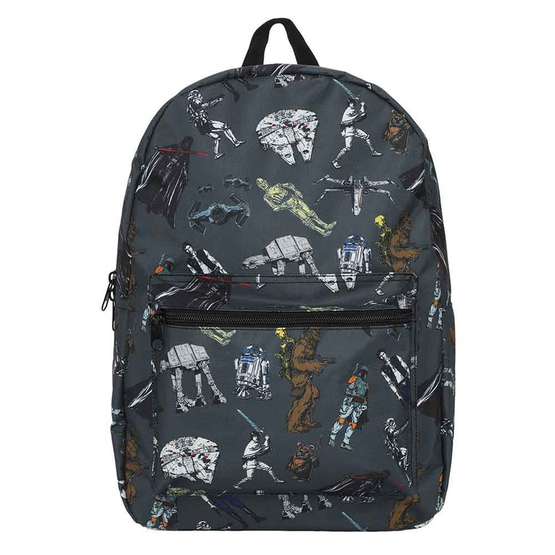 Bioworld Star Wars Multi Character Classic AOP Laptop Backpack
