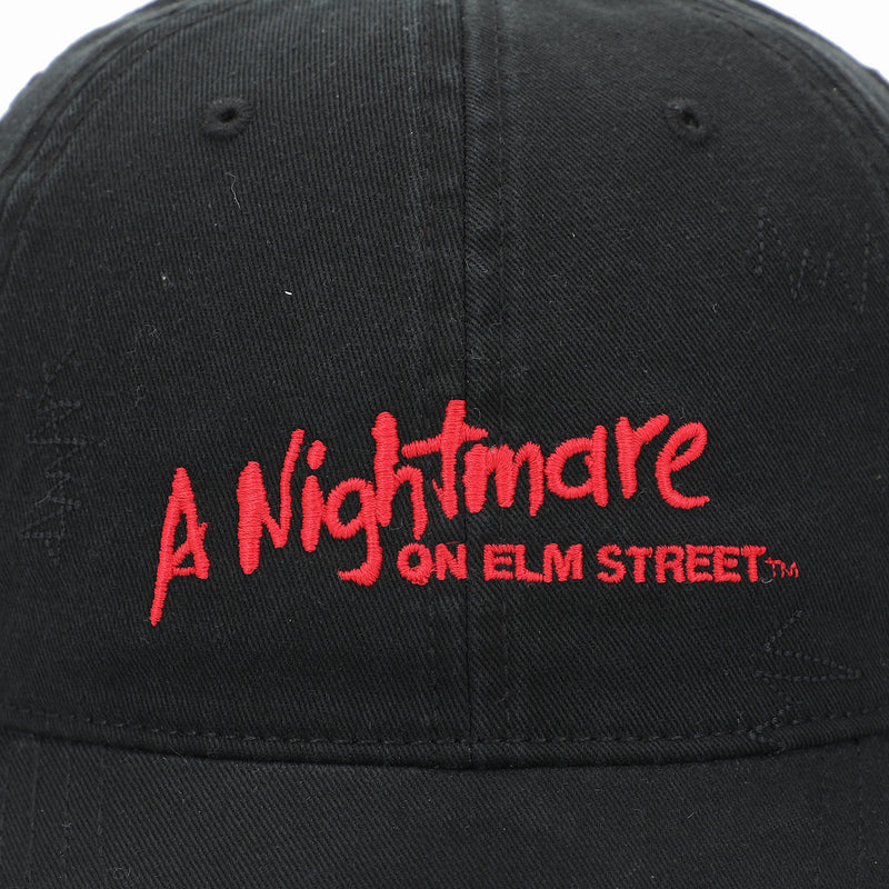 A Nightmare On Elm Street Logo Distressed Adjustable Dad Hat