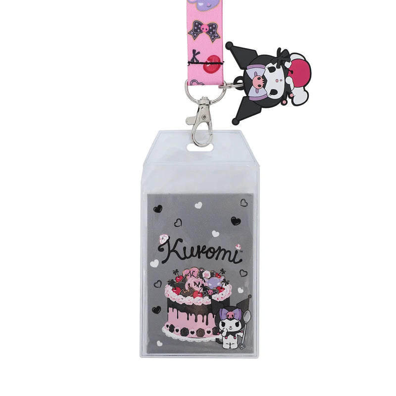 Sanrio Kuromi Cherries & Cookies Reversible Lanyard