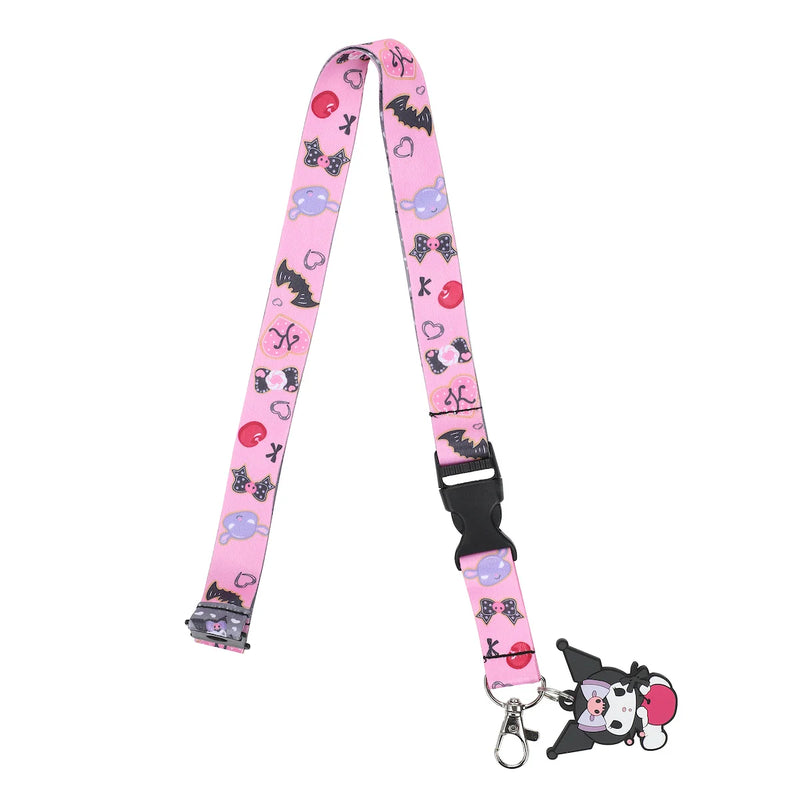 Sanrio Kuromi Cherries & Cookies Reversible Lanyard