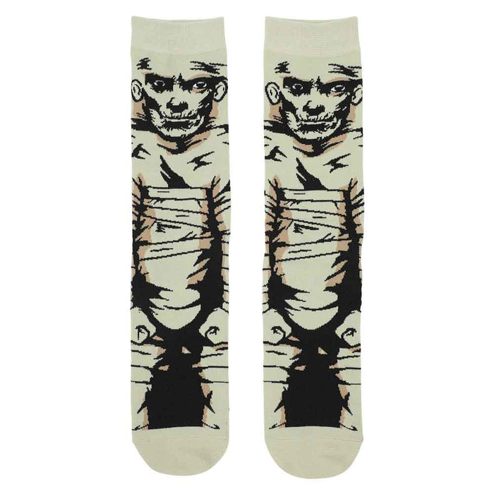 Universal Monsters The Mummy Animigos 360 Character Mens Crew Socks