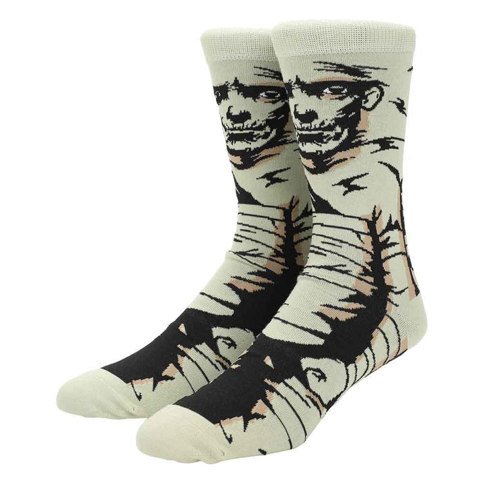 Universal Monsters The Mummy Animigos 360 Character Mens Crew Socks