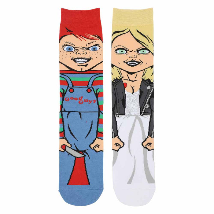 Chucky & Tiffany Animigos 360 Mens Crew Socks