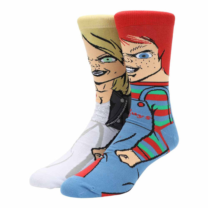 Chucky & Tiffany Animigos 360 Mens Crew Socks