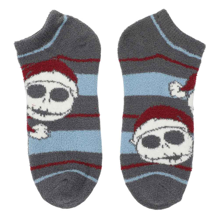 Disney The Nightmare Before Christmas Fuzzy Ankle Socks, 3 Pairs