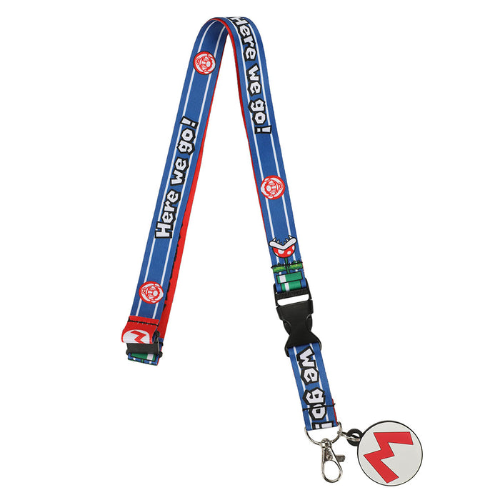 Bioworld Super Mario Mushroom Kingdom Lanyard