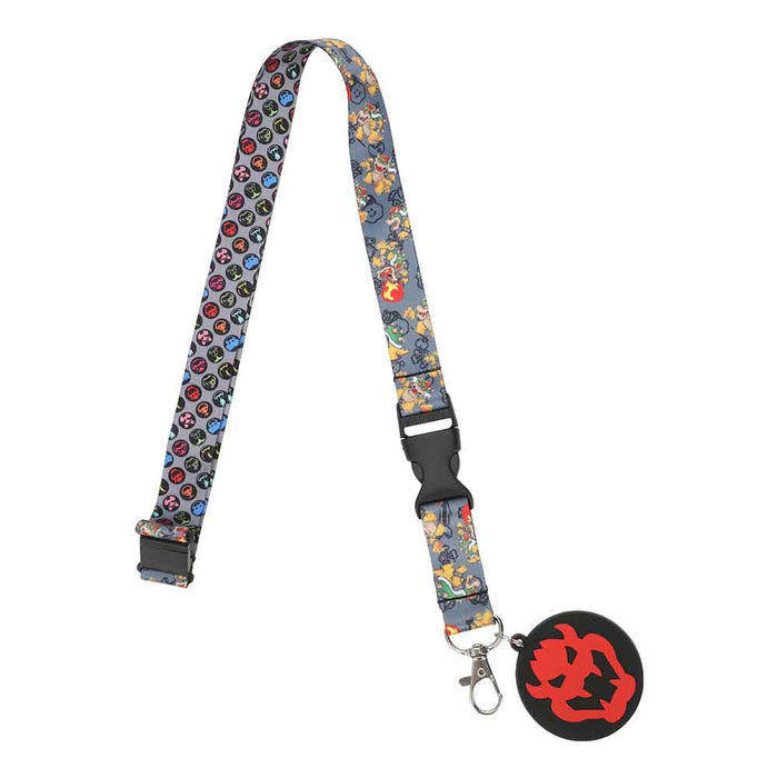 Super Mario Bowser AOP Lanyard