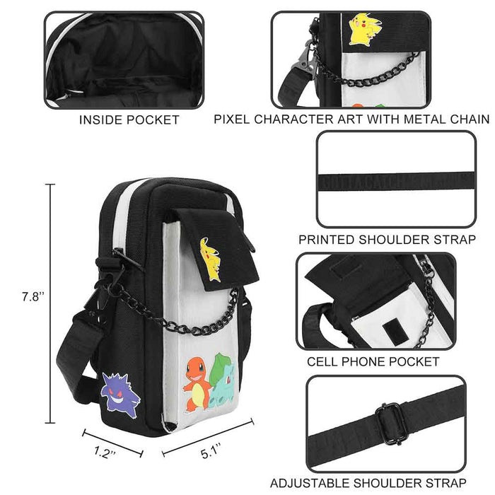Pokemon Characters Mini Messenger Crossbody Bag