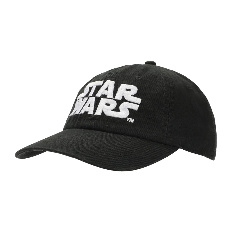 Star Wars Classic Logo Black Adjustable Dad Hat