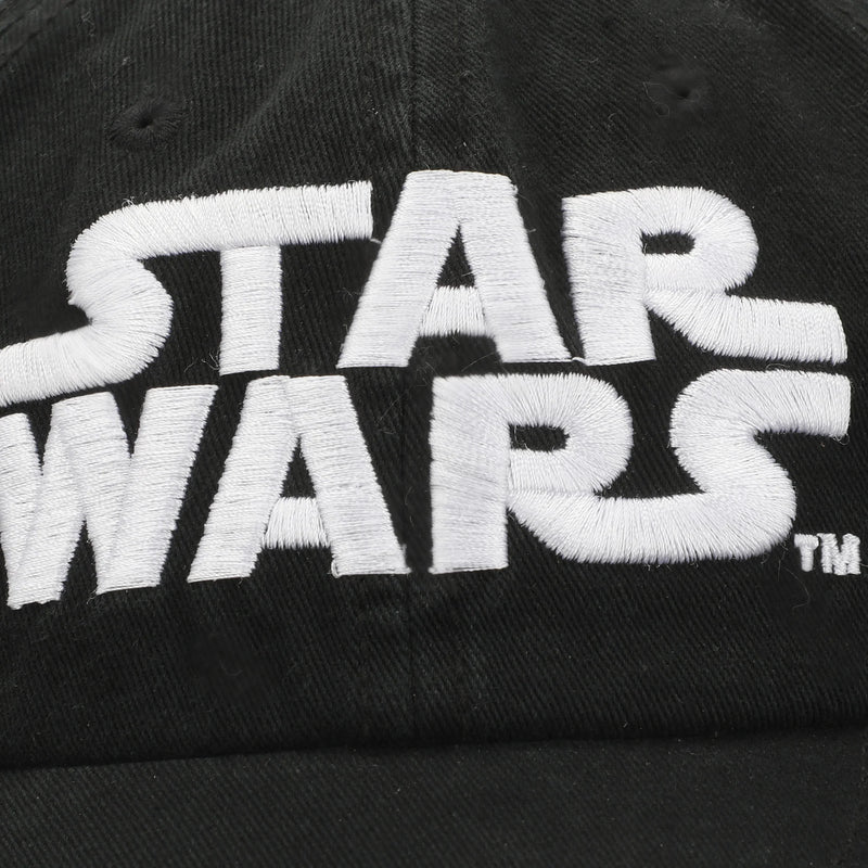 Star Wars Classic Logo Black Adjustable Dad Hat
