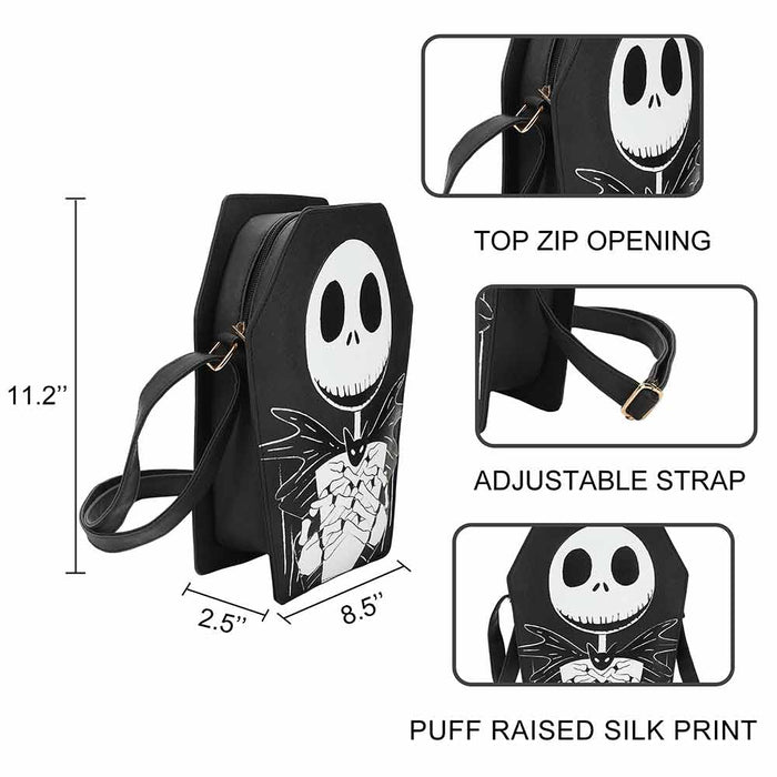 The Nightmare Before Christmas Coffin Shaped Crossbody Bag