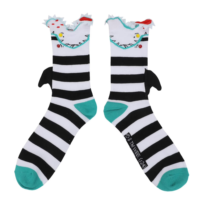 Beetlejuice 3D Sandworms Mens Crew Socks