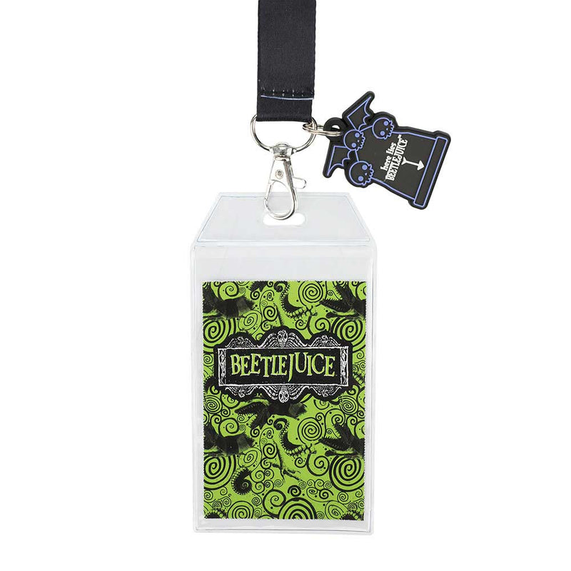 Beetlejuice Green Logo Reversible Lanyard