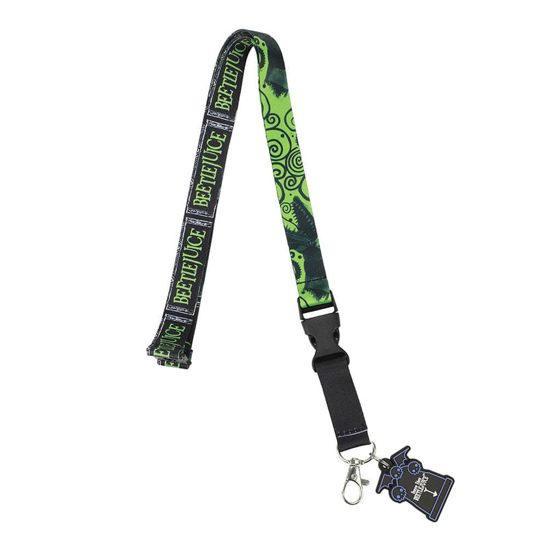 Beetlejuice Green Logo Reversible Lanyard