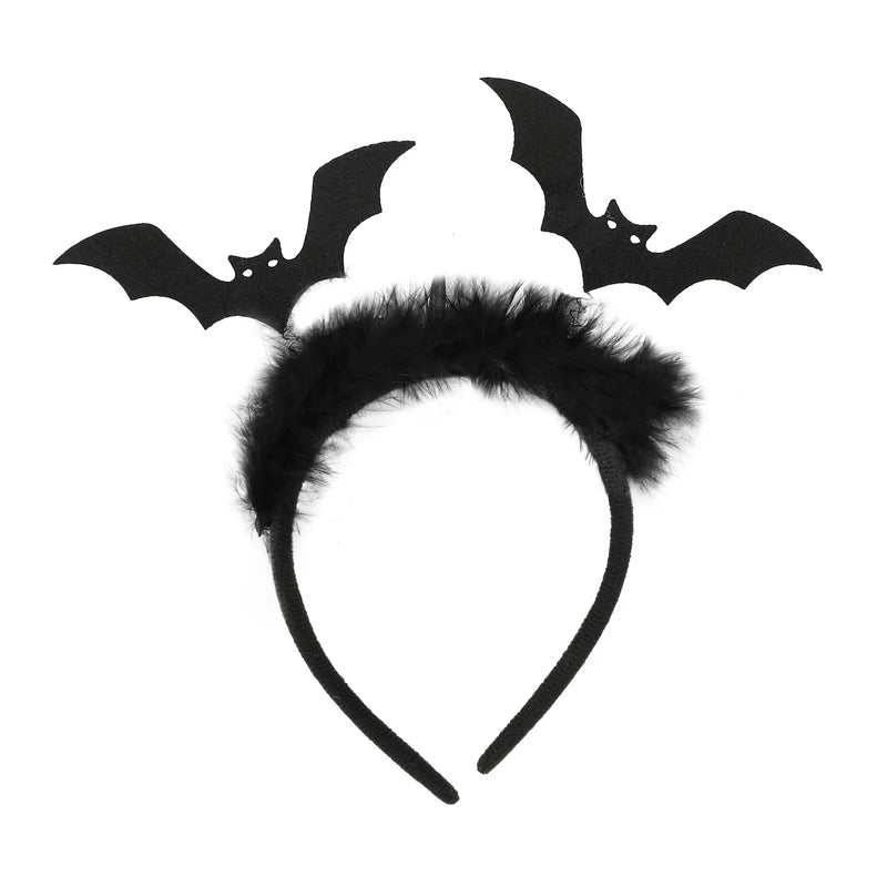 Halloween Bats & Pumpkins Cosplay Headbands, Set of 2 pieces