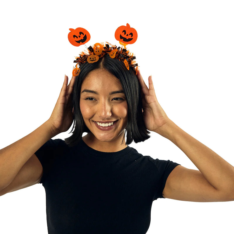 Halloween Bats & Pumpkins Cosplay Headbands, Set of 2 pieces