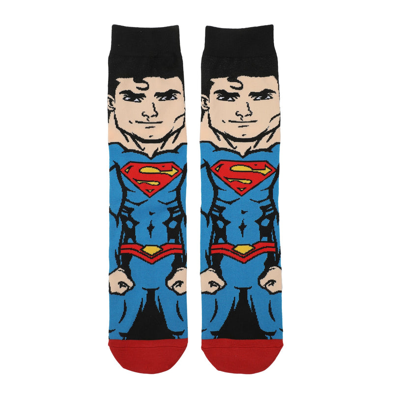 DC Comics Superman Cape Animigos 360 Men’s Crew Socks