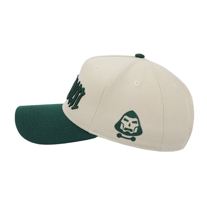 Marvel Dr. Doom Off-White & Green A-Frame Snapback Hat