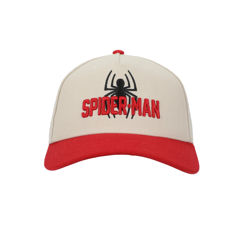 Marvel Ultimate Spider-Man Logo White & Red A-Frame Snapback Hat