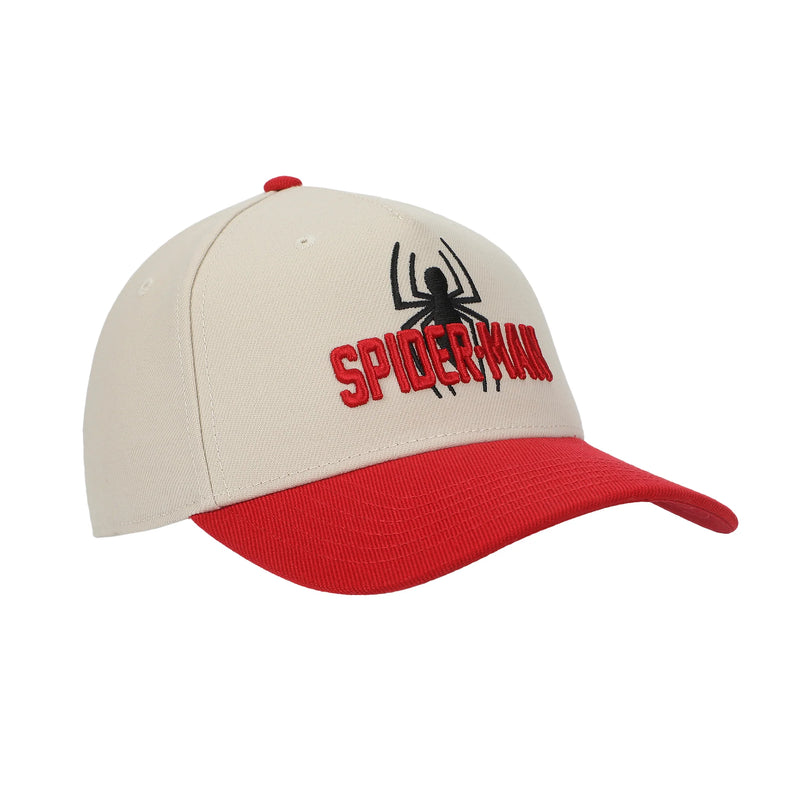 Marvel Ultimate Spider-Man Logo White & Red A-Frame Snapback Hat