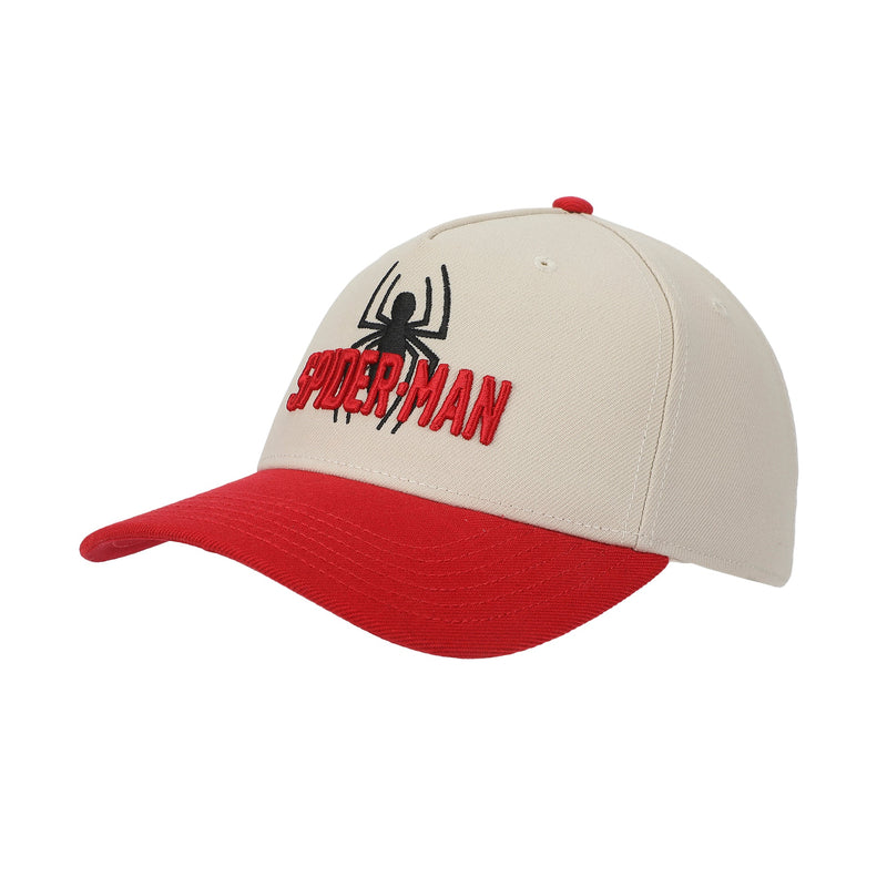 Marvel Ultimate Spider-Man Logo White & Red A-Frame Snapback Hat